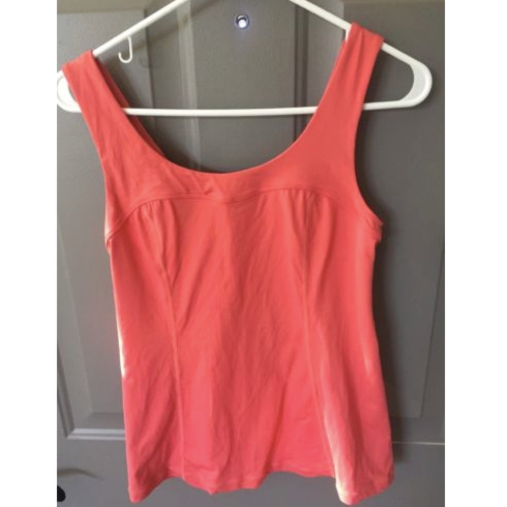 Lululemon Tank Top- Coral- Size 6 - Picture 2 of 5
